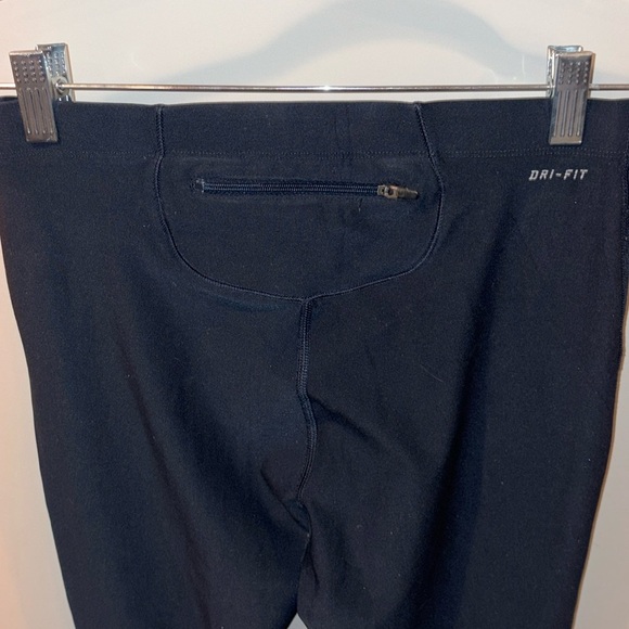 Nike Dri Fit Running Cropped Legging Navy/Blue Size Large - Picture 9 of 15
